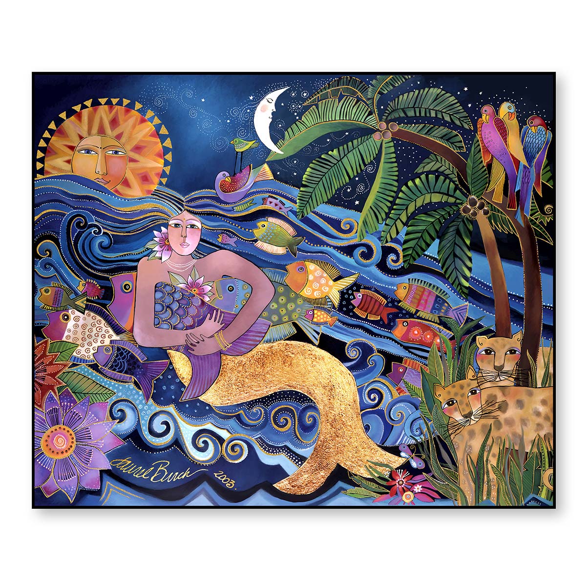 Quadro Laurel Burch ''La Sirena'' 120X100